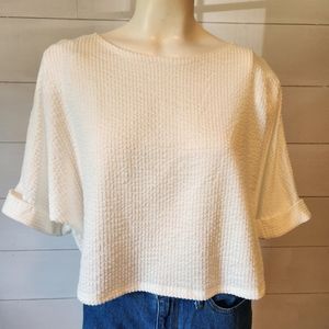 Super cute white cropped top